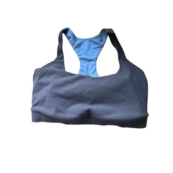 🌻 4/$25. Lululemon Grey & Blue Mesh Sports bra, Mesh, Women’s 6 - Picture 1 of 4